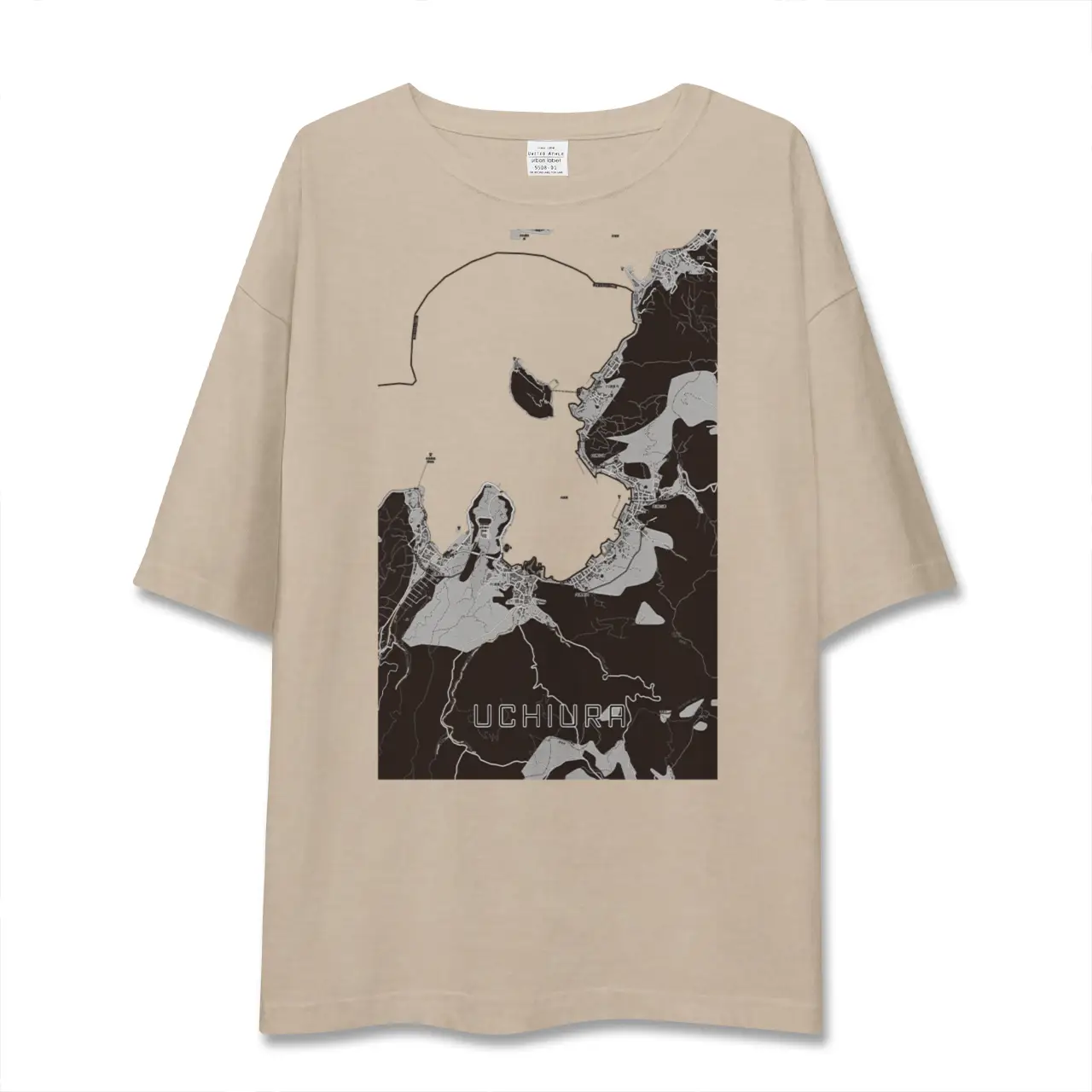 【内浦（静岡県）】地図柄ビッグシルエットTシャツ