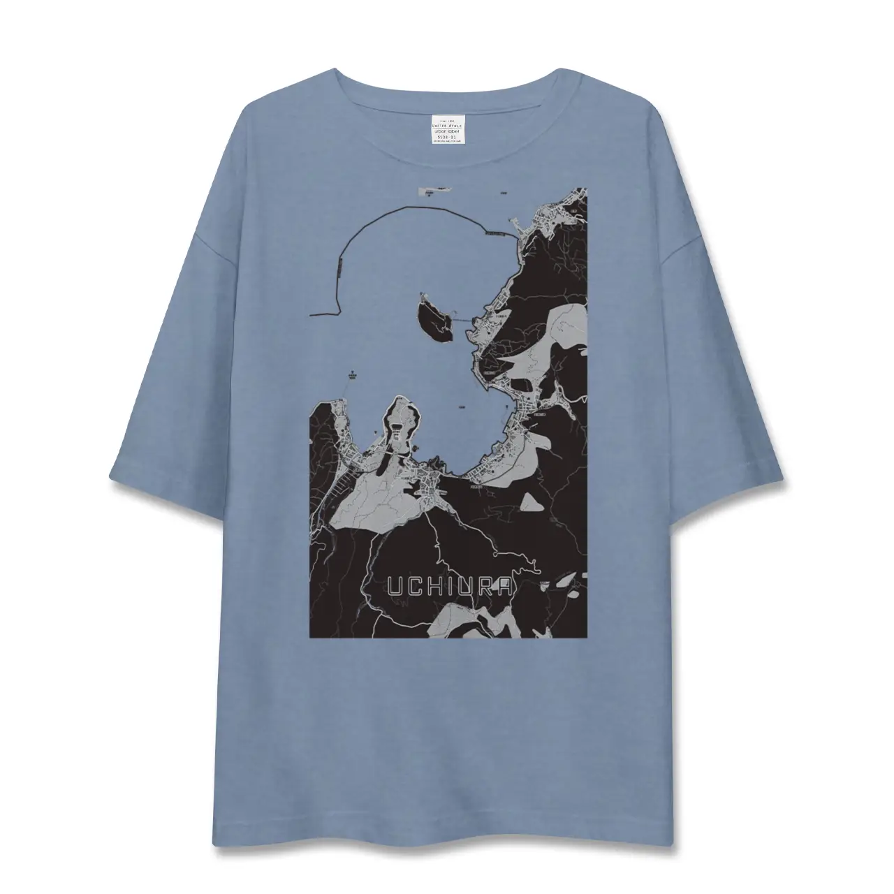【内浦（静岡県）】地図柄ビッグシルエットTシャツ