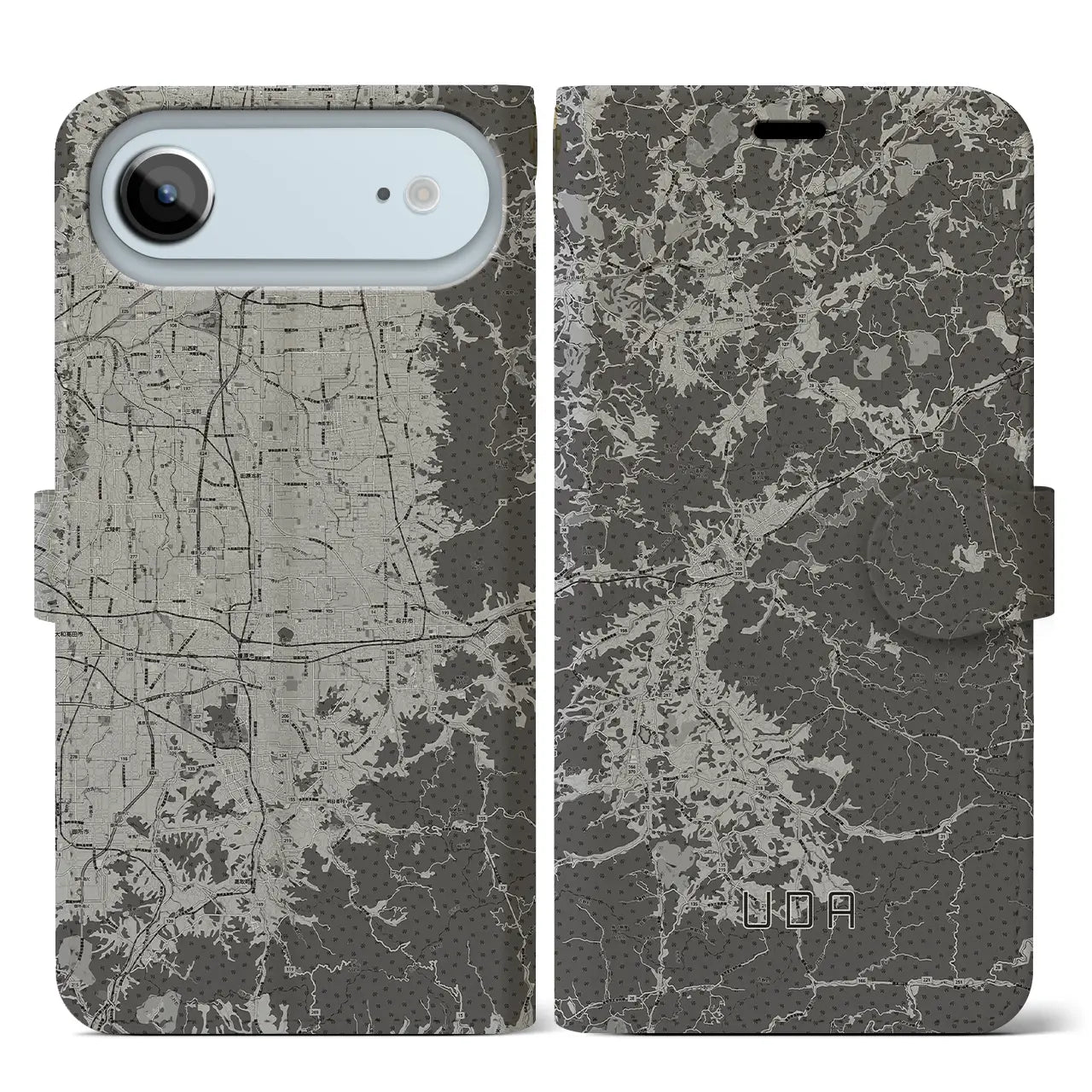 【宇陀（奈良県）】地図柄iPhoneケース（手帳タイプ）