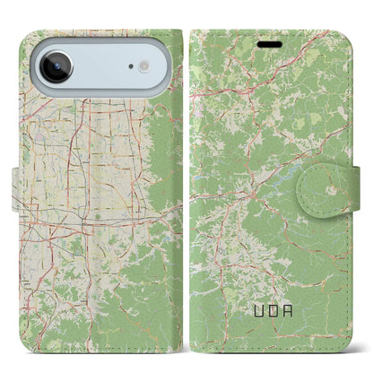 【宇陀（奈良県）】地図柄iPhoneケース（手帳タイプ）