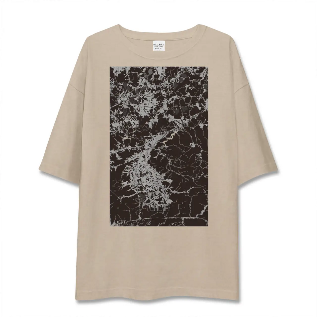 【宇陀（奈良県）】地図柄ビッグシルエットTシャツ