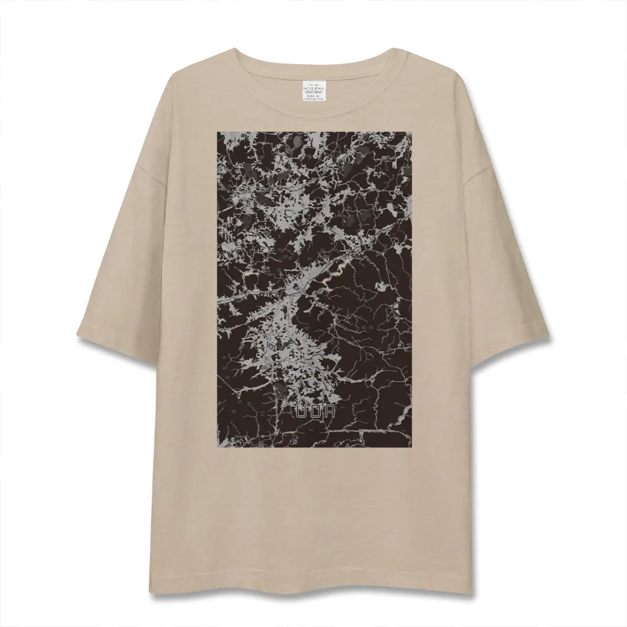 【宇陀（奈良県）】地図柄ビッグシルエットTシャツ