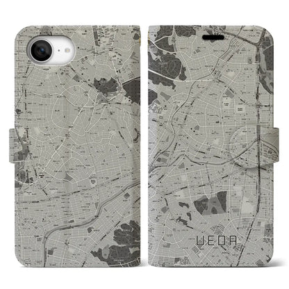 【植田（愛知県）】地図柄iPhoneケース（手帳タイプ）