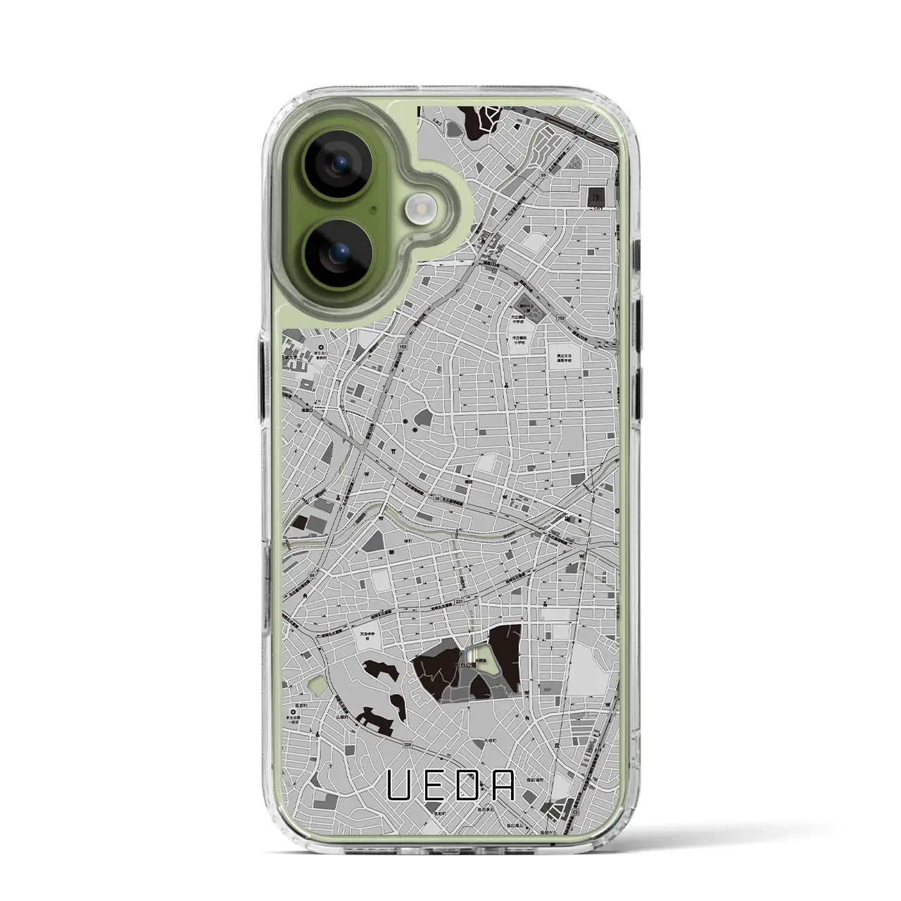 【植田（愛知県）】地図柄iPhoneケース（MagSafeタイプ）