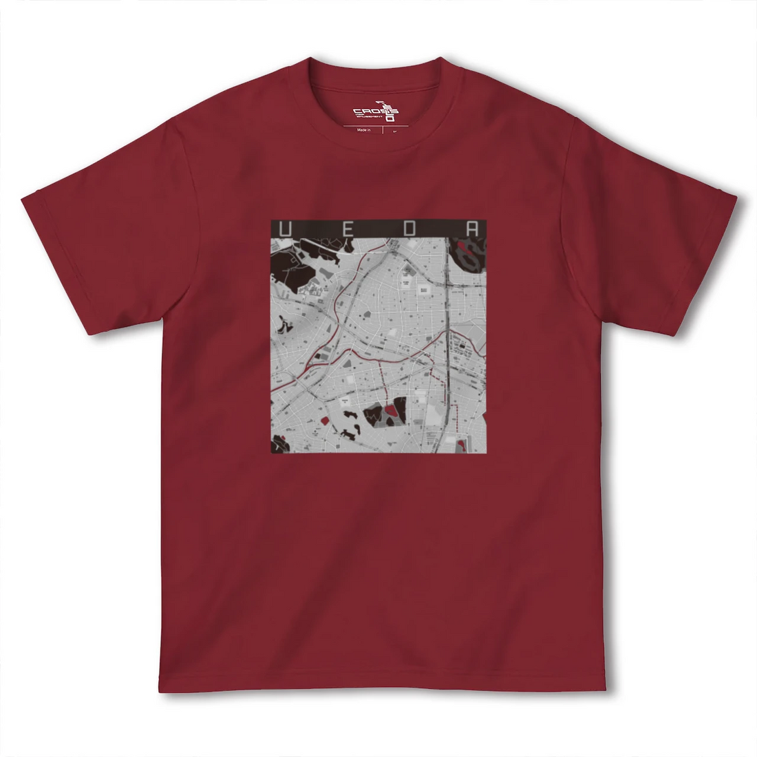 【植田(愛知県)】地図柄ヘビーウェイトTシャツ