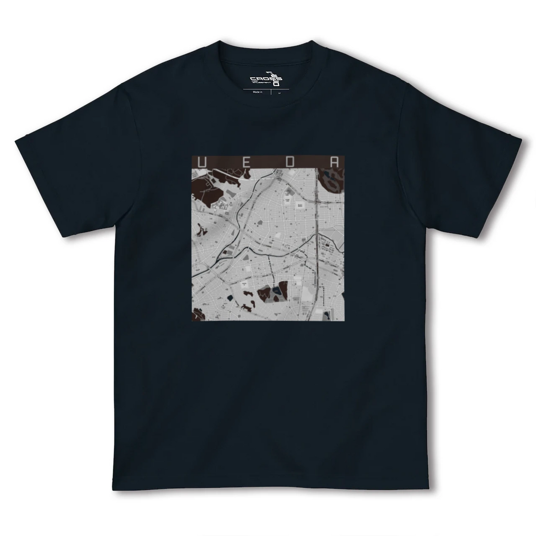 【植田(愛知県)】地図柄ヘビーウェイトTシャツ