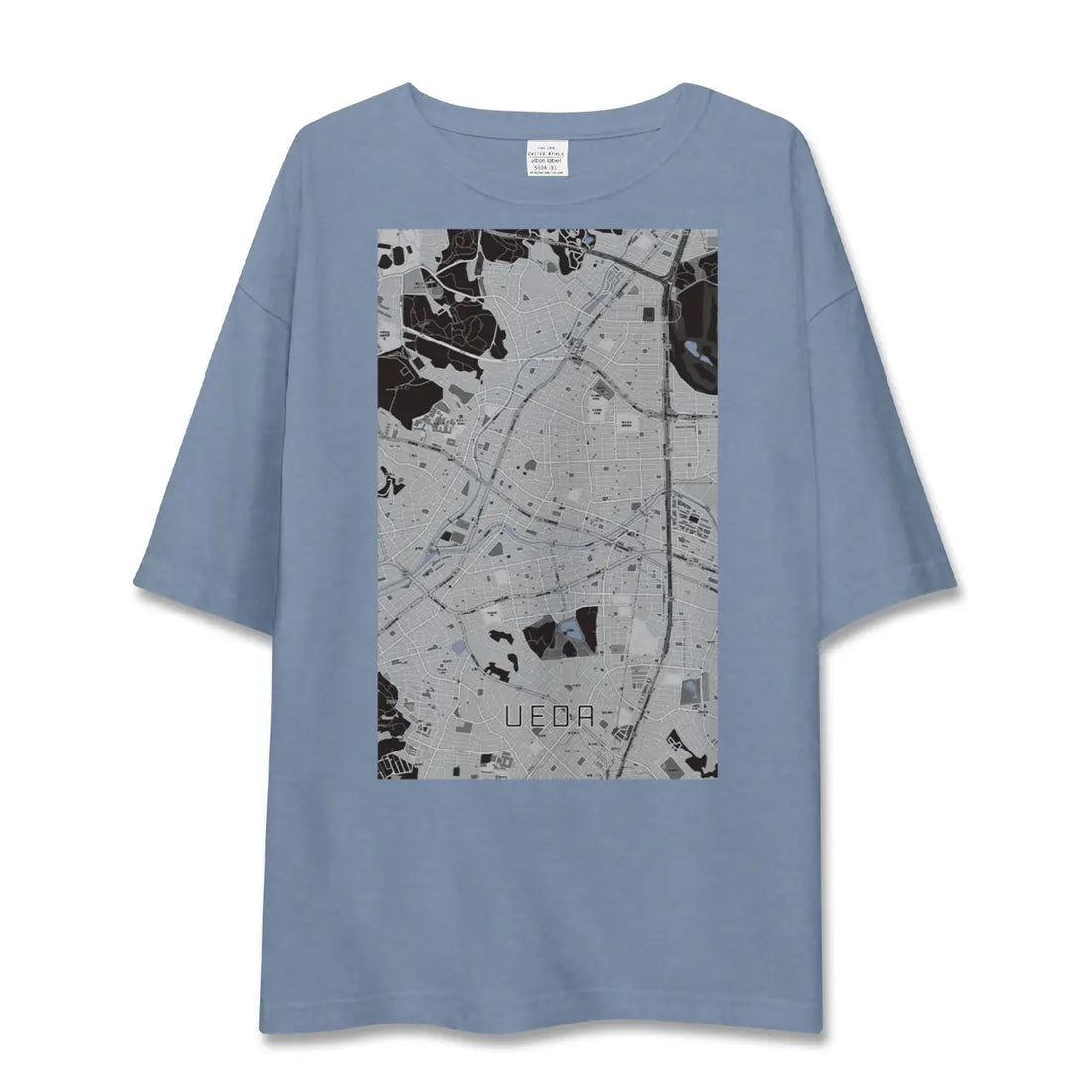 【植田（愛知県）】地図柄ビッグシルエットTシャツ
