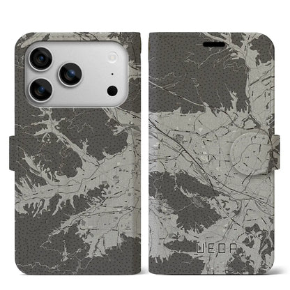 【上田（長野県）】地図柄iPhoneケース（手帳タイプ）