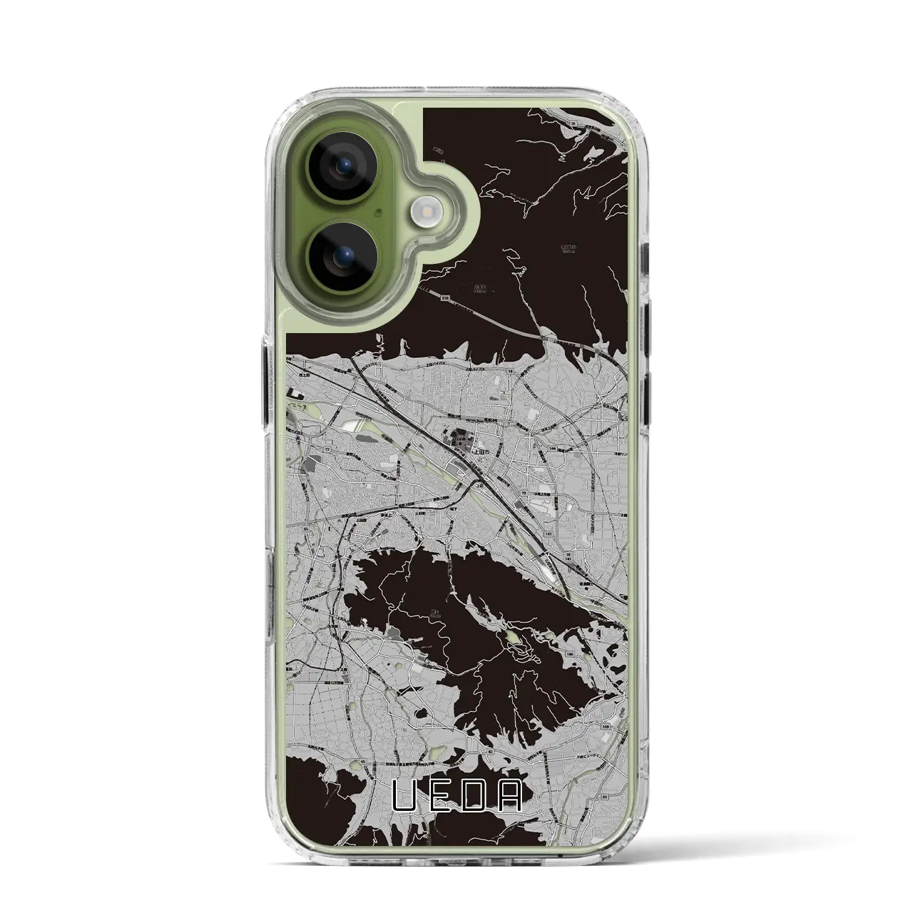 【上田（長野県）】地図柄iPhoneケース（MagSafeタイプ）