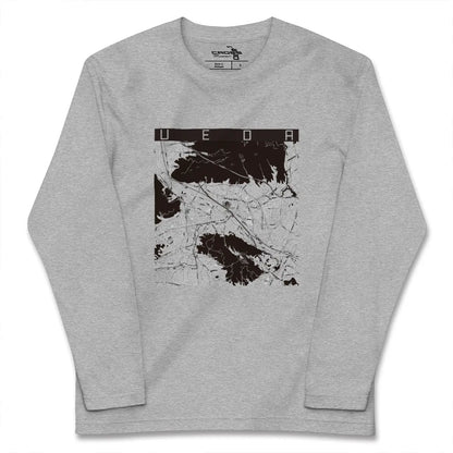【上田（長野県）】地図柄ロングスリーブTシャツ