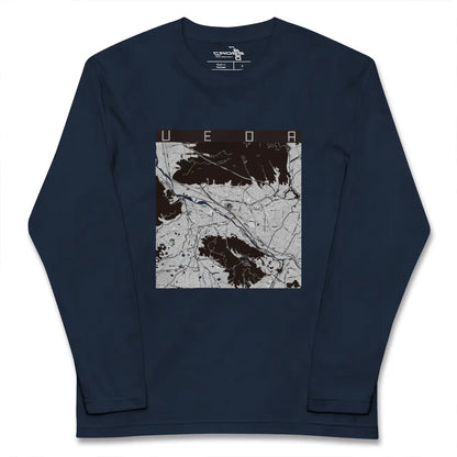 【上田（長野県）】地図柄ロングスリーブTシャツ