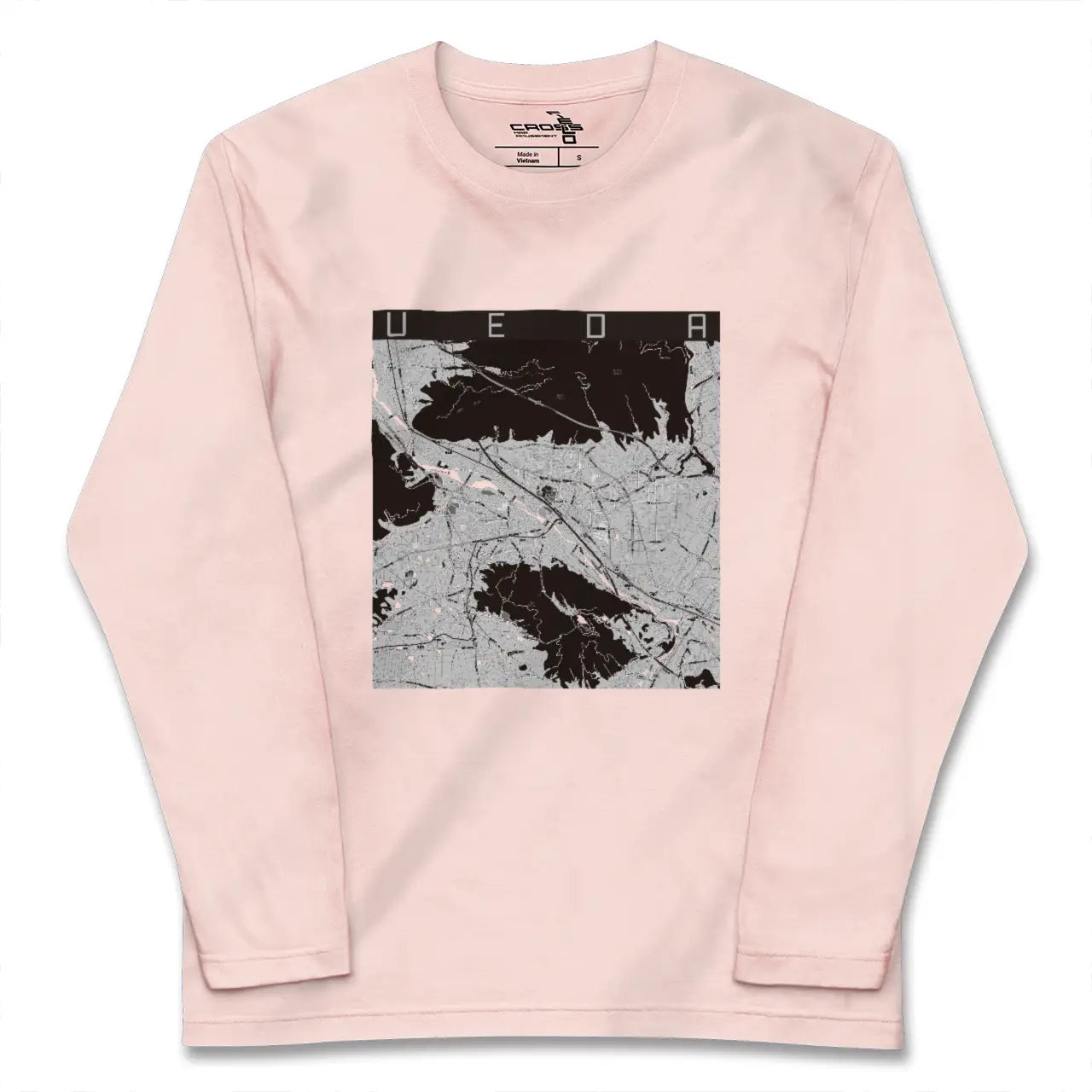 【上田（長野県）】地図柄ロングスリーブTシャツ