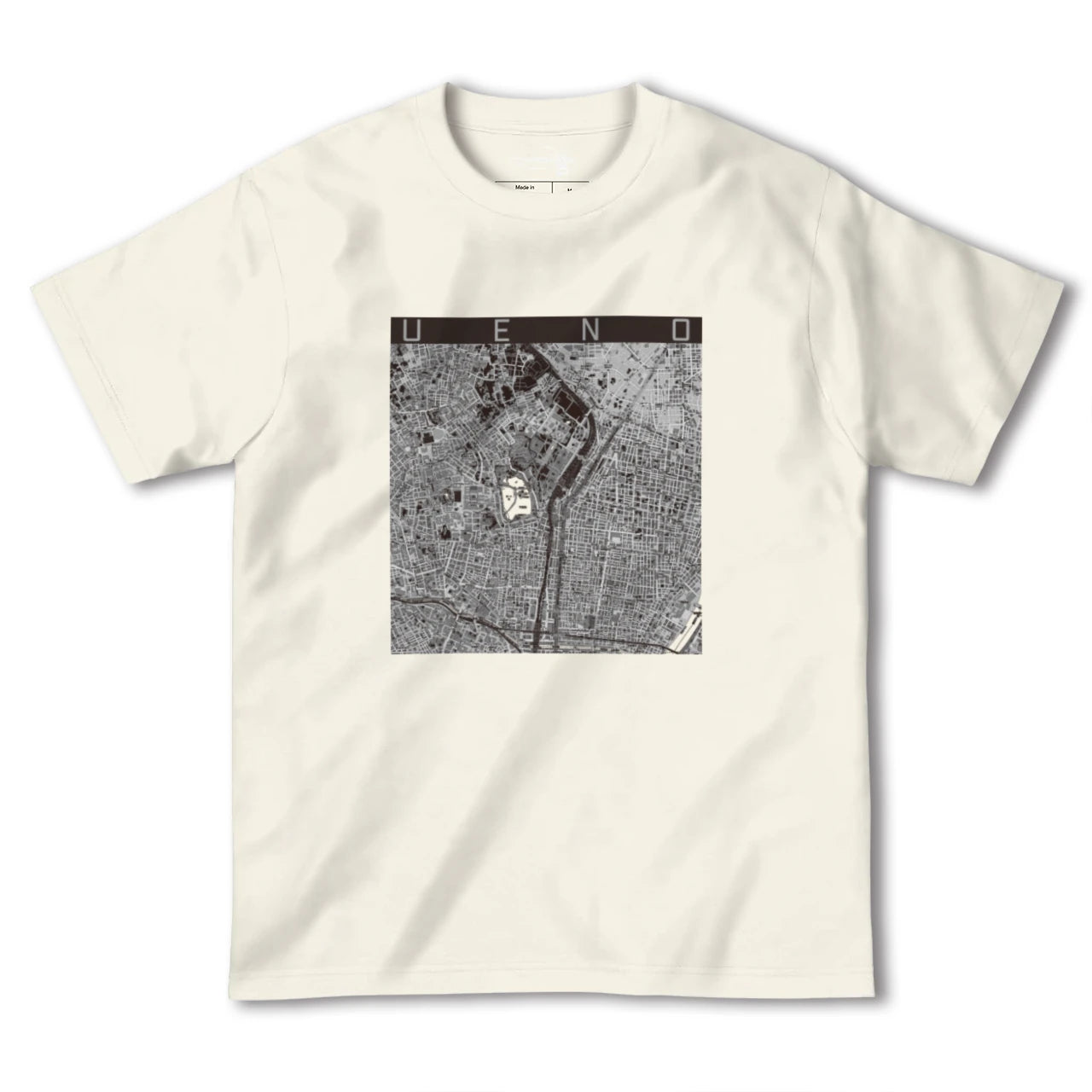 【上野（東京都）】地図柄ヘビーウェイトTシャツ