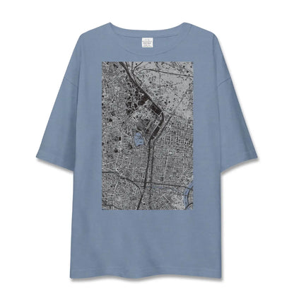 【上野（東京都）】地図柄ビッグシルエットTシャツ