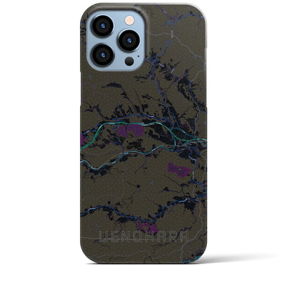 【上野原（山梨県）】地図柄iPhoneケース（バックカバータイプ）