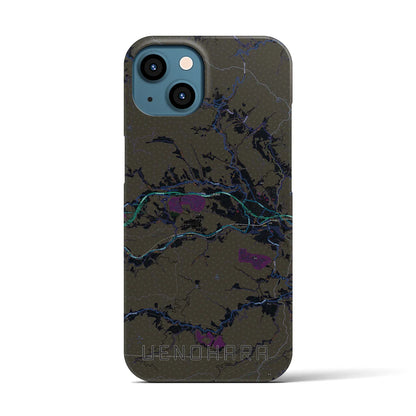 【上野原（山梨県）】地図柄iPhoneケース（バックカバータイプ）