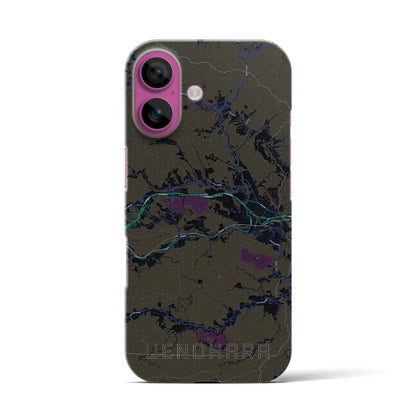 【上野原（山梨県）】地図柄iPhoneケース（バックカバータイプ）