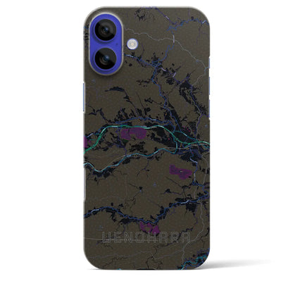 【上野原（山梨県）】地図柄iPhoneケース（バックカバータイプ）