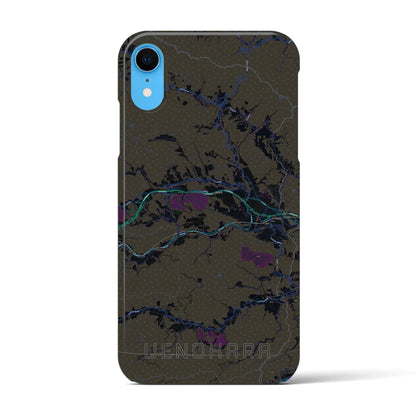 【上野原（山梨県）】地図柄iPhoneケース（バックカバータイプ）