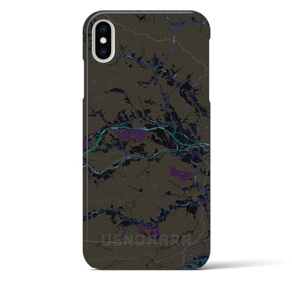 【上野原（山梨県）】地図柄iPhoneケース（バックカバータイプ）