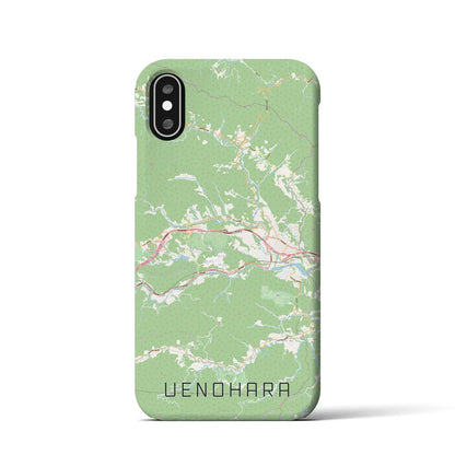 【上野原（山梨県）】地図柄iPhoneケース（バックカバータイプ）