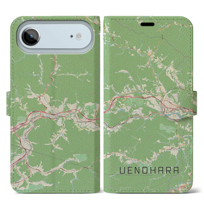 【上野原（山梨県）】地図柄iPhoneケース（手帳タイプ）