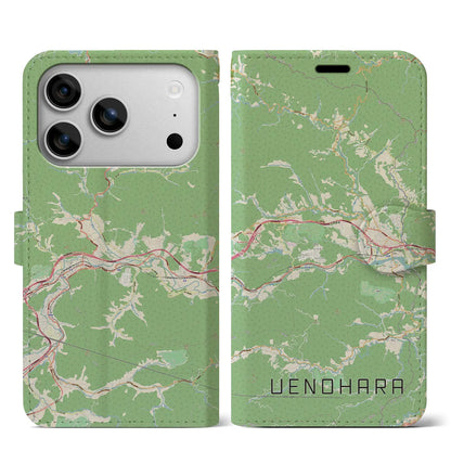 【上野原（山梨県）】地図柄iPhoneケース（手帳タイプ）