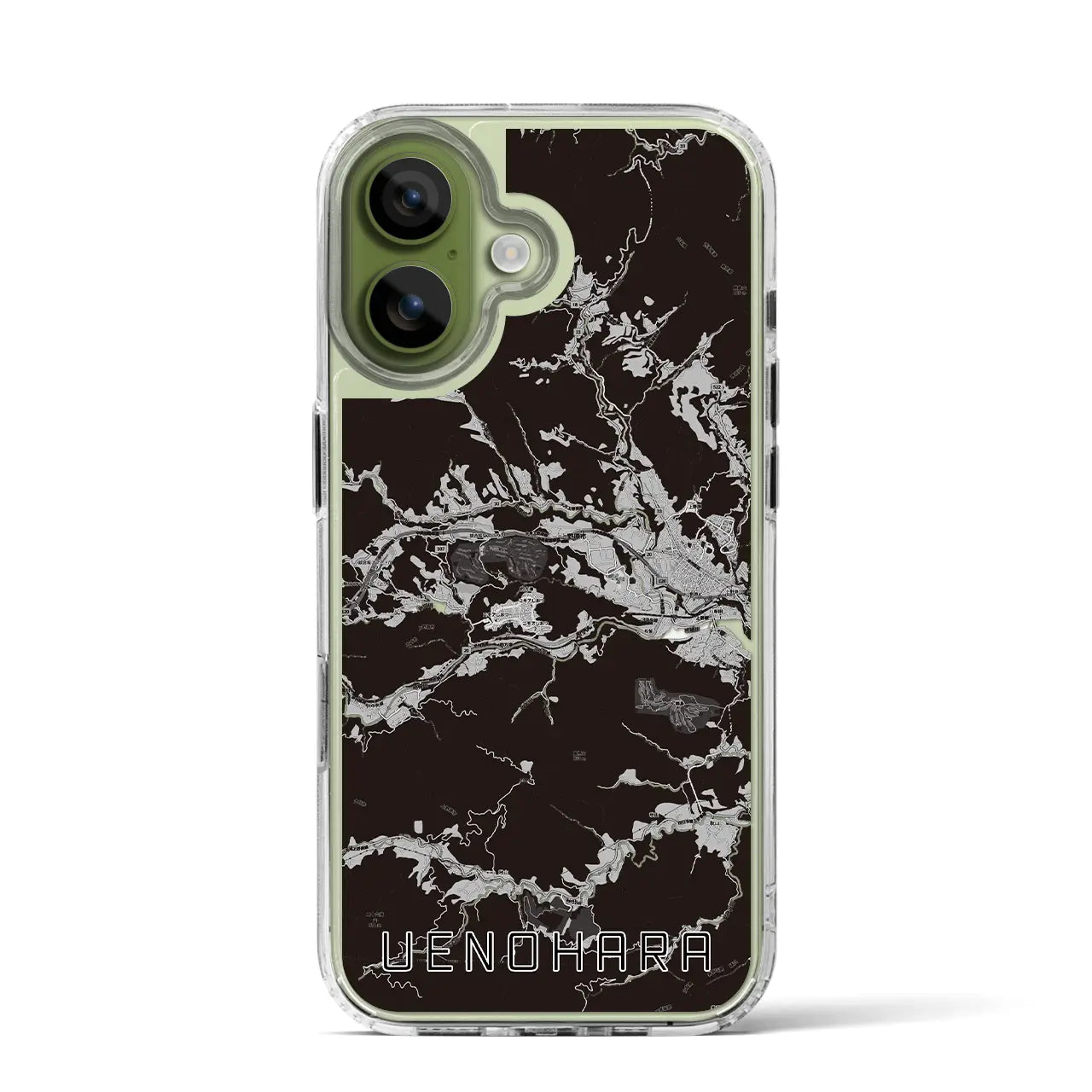 【上野原（山梨県）】地図柄iPhoneケース（MagSafeタイプ）