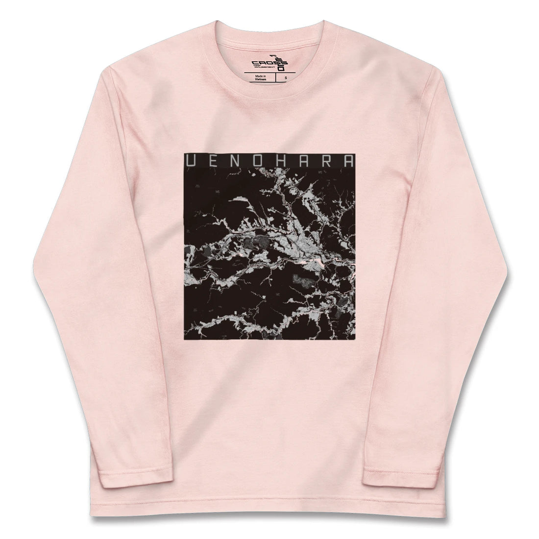 【上野原（山梨県）】地図柄ロングスリーブTシャツ