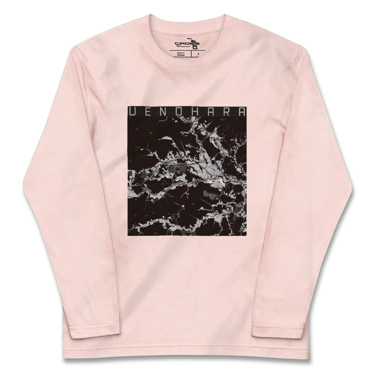 【上野原（山梨県）】地図柄ロングスリーブTシャツ