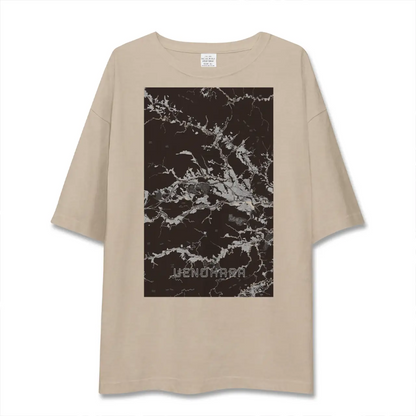 【上野原（山梨県）】地図柄ビッグシルエットTシャツ