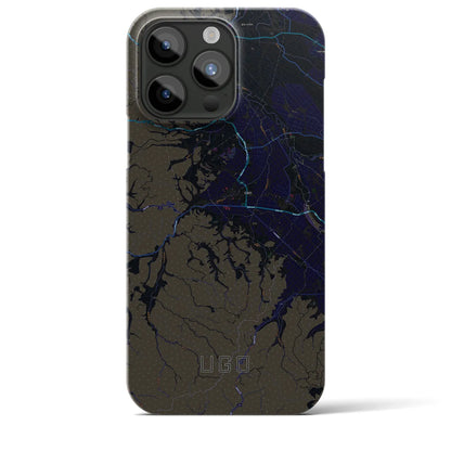 【羽後（秋田県）】地図柄iPhoneケース（バックカバータイプ）