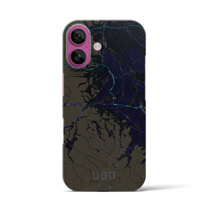 【羽後（秋田県）】地図柄iPhoneケース（バックカバータイプ）