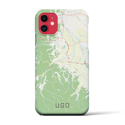 【羽後（秋田県）】地図柄iPhoneケース（バックカバータイプ）