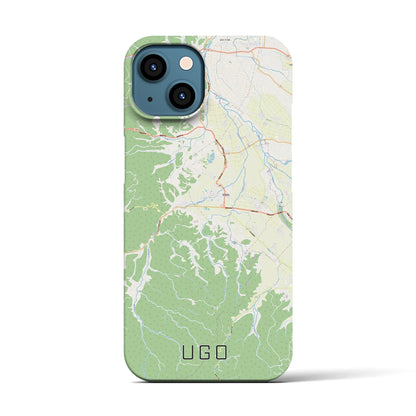 【羽後（秋田県）】地図柄iPhoneケース（バックカバータイプ）