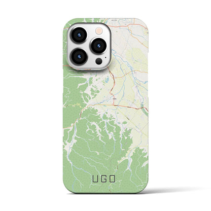 【羽後（秋田県）】地図柄iPhoneケース（バックカバータイプ）