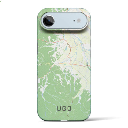 【羽後（秋田県）】地図柄iPhoneケース（バックカバータイプ）