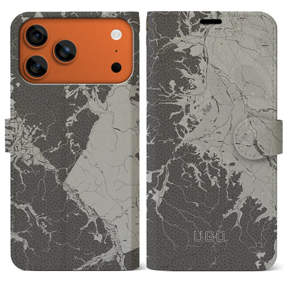 【羽後（秋田県）】地図柄iPhoneケース（手帳タイプ）