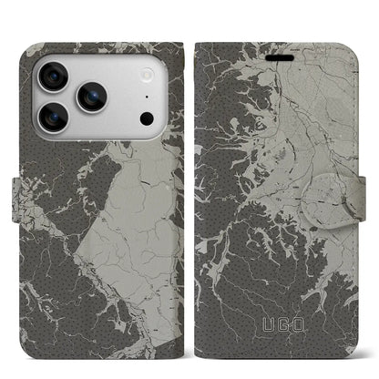 【羽後（秋田県）】地図柄iPhoneケース（手帳タイプ）