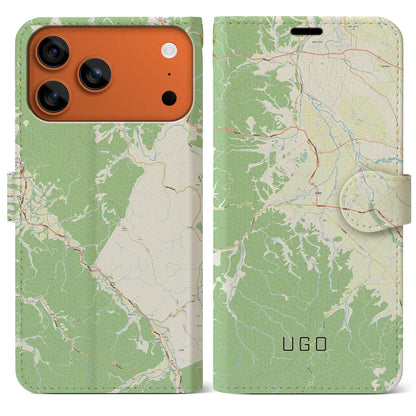 【羽後（秋田県）】地図柄iPhoneケース（手帳タイプ）