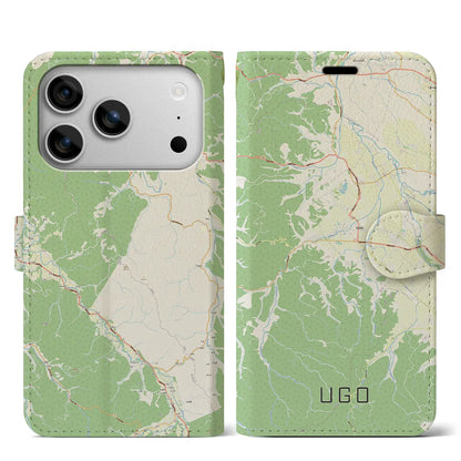 【羽後（秋田県）】地図柄iPhoneケース（手帳タイプ）