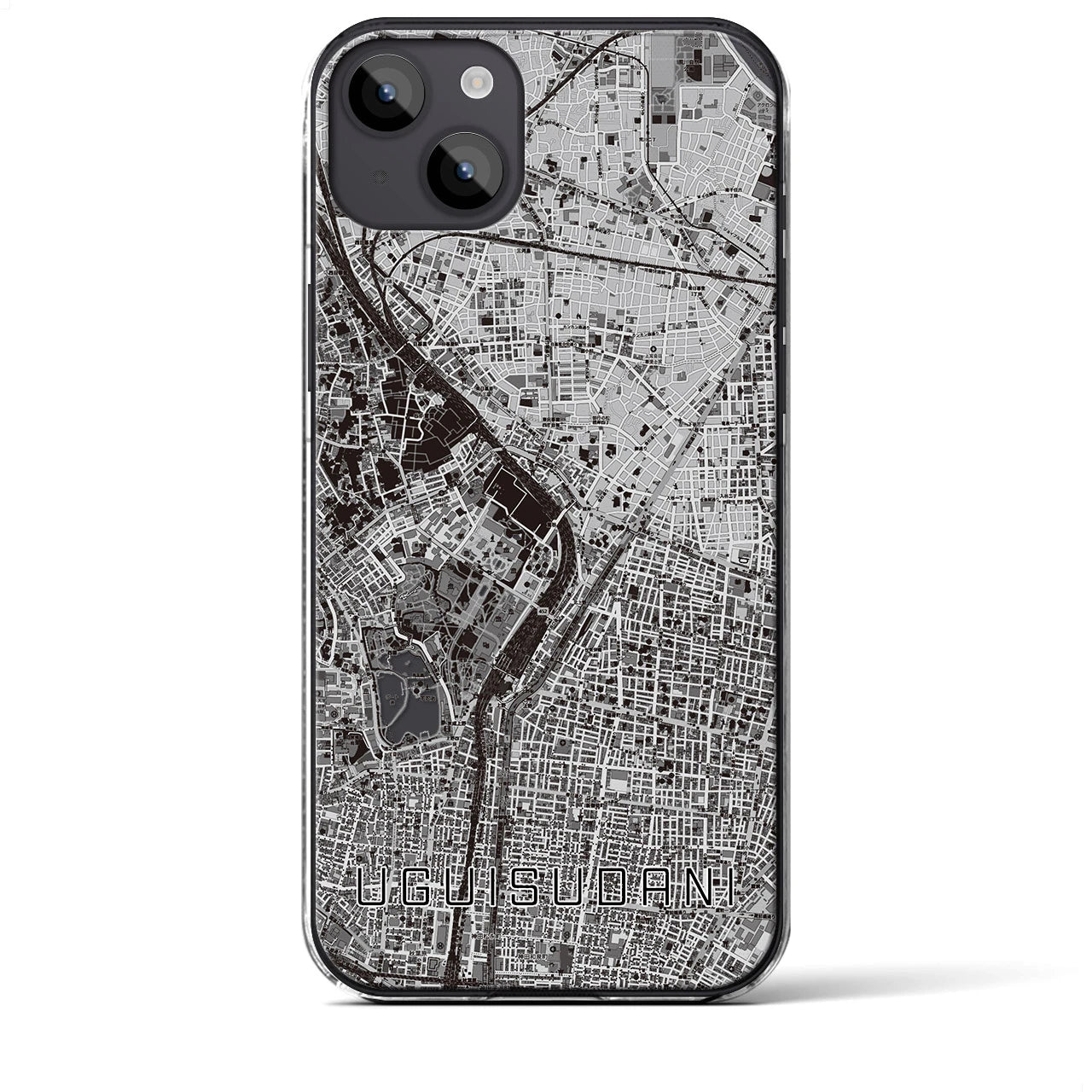 【鶯谷（東京都）】地図柄iPhoneケース（クリアタイプ）