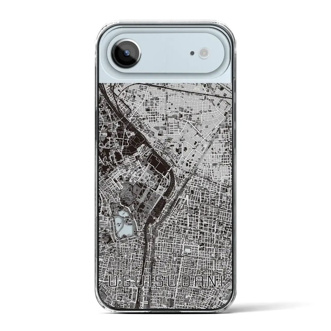 【鶯谷(東京都)】地図柄iPhoneケース(クリアタイプ)モノトーン・iPhone 17 Pro Max 用