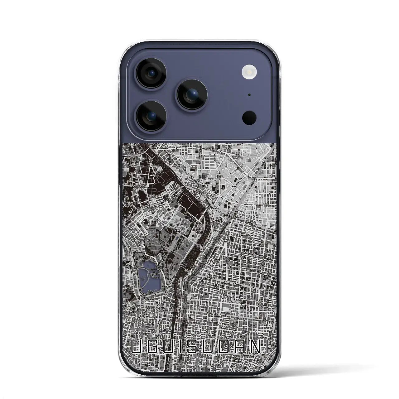 【鶯谷（東京都）】地図柄iPhoneケース（クリアタイプ）