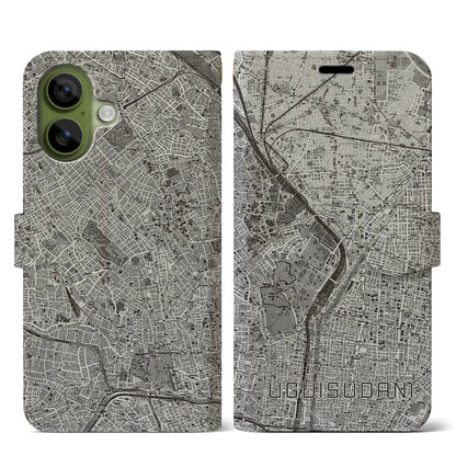 【鶯谷（東京都）】地図柄iPhoneケース（手帳タイプ）