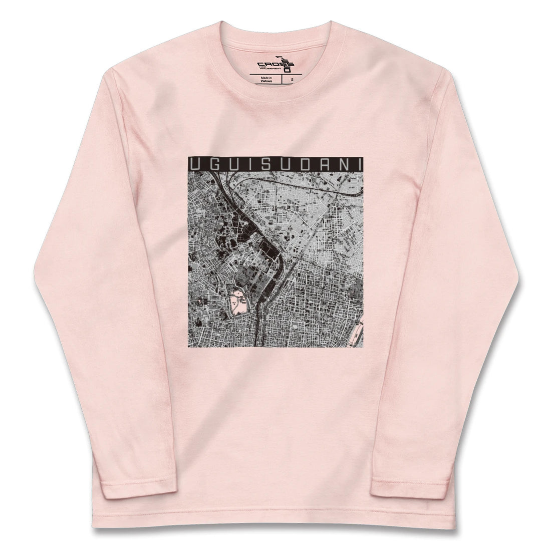 【鶯谷(東京都)】地図柄ロングスリーブTシャツ