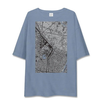 【鶯谷（東京都）】地図柄ビッグシルエットTシャツ