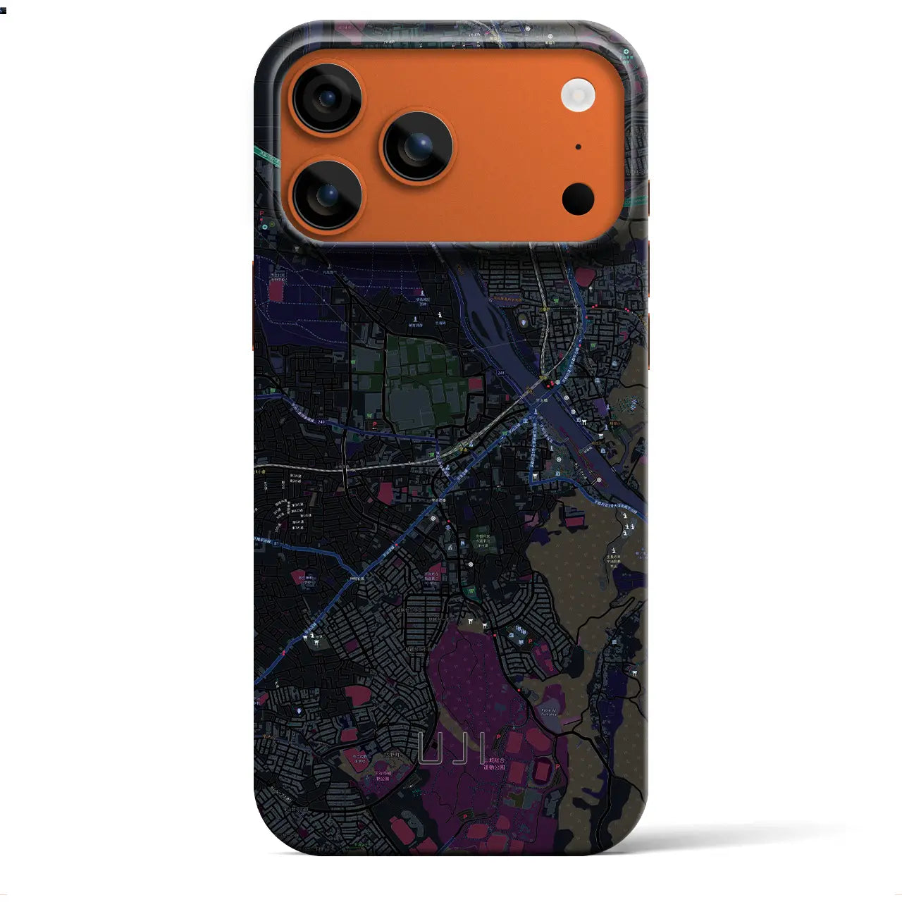 【宇治（京都府）】地図柄iPhoneケース（バックカバータイプ）