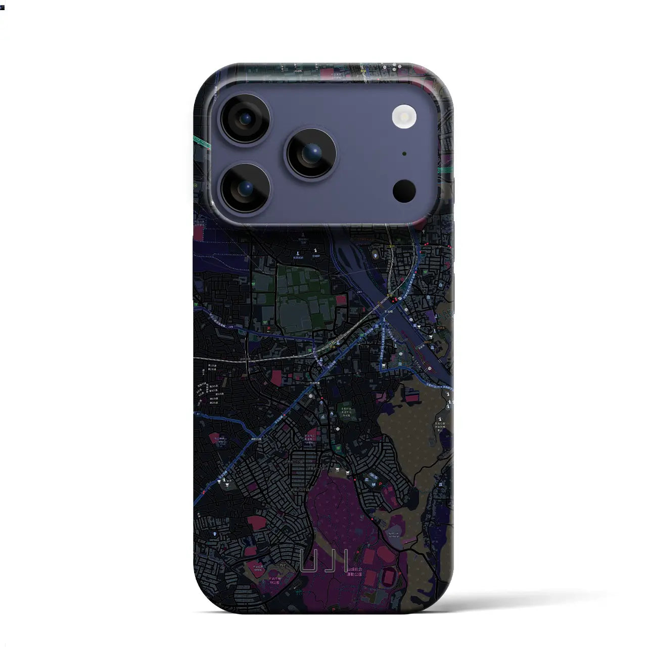 【宇治（京都府）】地図柄iPhoneケース（バックカバータイプ）