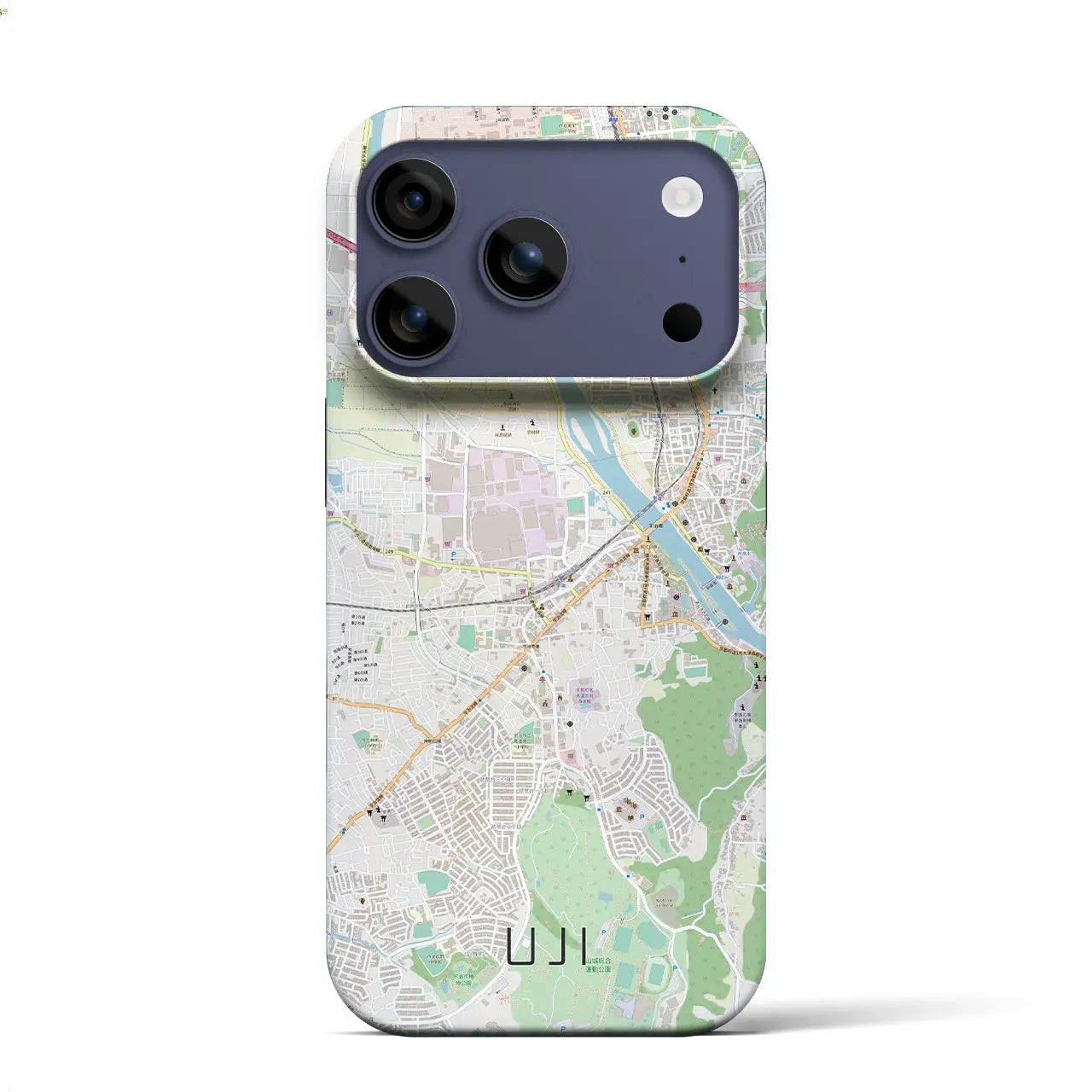 【宇治（京都府）】地図柄iPhoneケース（バックカバータイプ）